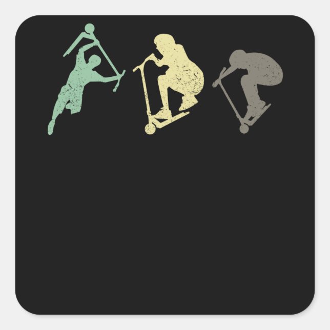 Pegatina Cuadrada Mejor que los skateboards (Anverso)