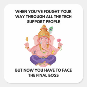 Pegatina Cuadrada Mejor soporte técnico