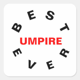Pegatina Cuadrada Mejor UMPIRE