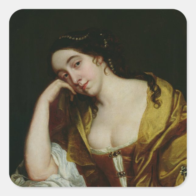 Pegatina Cuadrada Melancolía (Anverso)