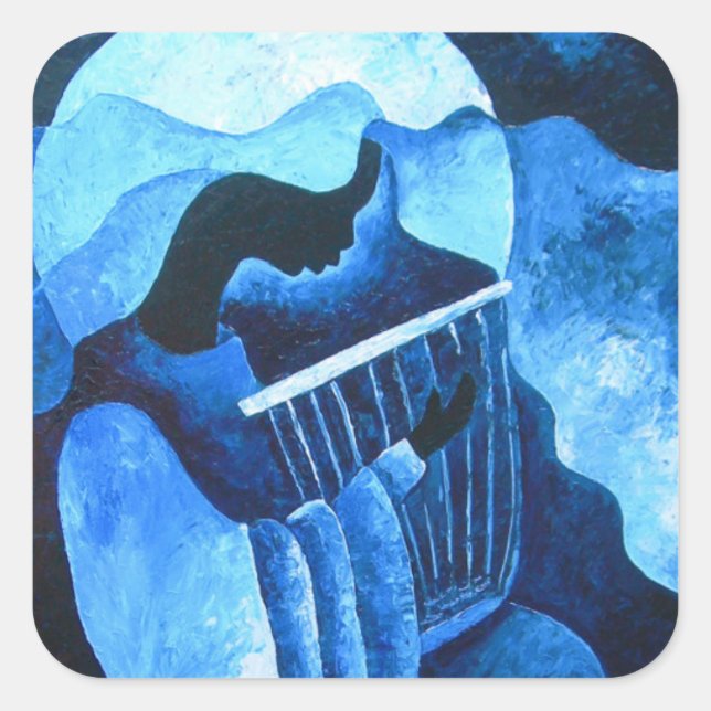 Pegatina Cuadrada Melodía sagrada 2012 (Anverso)