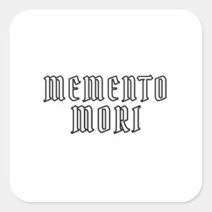 Pegatina Cuadrada Memento Mori