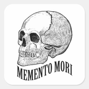Pegatina Cuadrada Memento mori