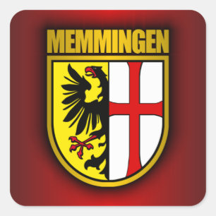 Pegatina Cuadrada Memmingen