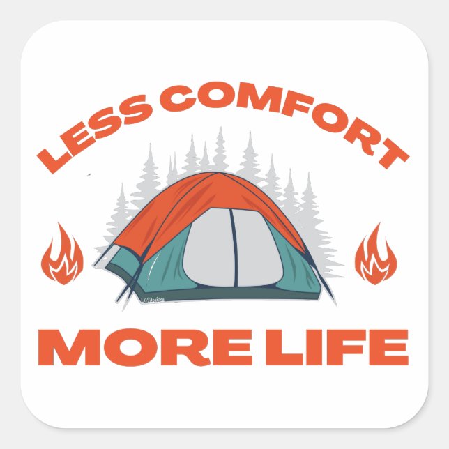 PEGATINA CUADRADA MENOS CONFORT MÁS VIVIENDA (Anverso)