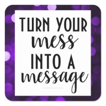 Mensaje inspirador; Purple Bokeh