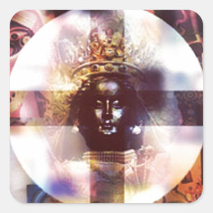 Pegatina Cuadrada Mente perfecta del trueno