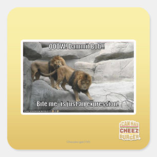 Pegatina Cuadrada ¡Mentirme es sólo una expresión!