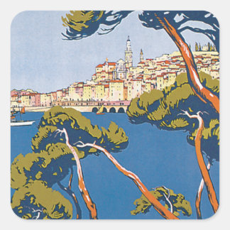 Pegatina Cuadrada Menton