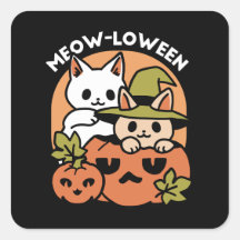 Meow-Loween - Diseño festivo de gatos de Halloween