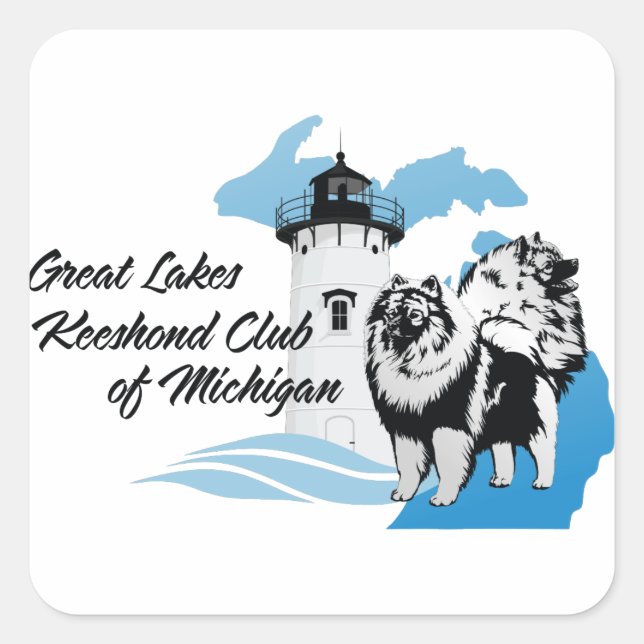 Pegatina Cuadrada Mercadería GLKCM (Anverso)