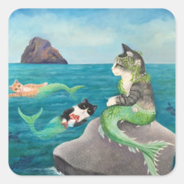 Pegatina Cuadrada Mercats