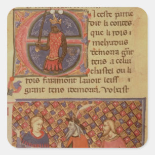 Pegatina Cuadrada MERLIN tutoring Arturo