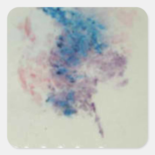 Pegatina Cuadrada "Merlot #1" (Anverso)