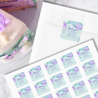 Mermaid Tail Party Birthday Favor Gracias