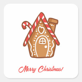 Pegatina Cuadrada Merry Christmas Stickers