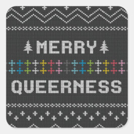 Pegatina Cuadrada Merry Queerness