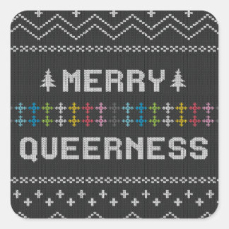 Pegatina Cuadrada Merry Queerness