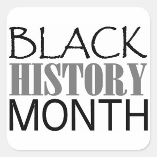 Pegatina Cuadrada Mes de historia negra