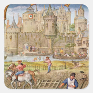 Pegatina Cuadrada Mes de octubre