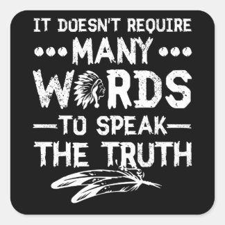 Pegatina Cuadrada Mes del Patrimonio Nativo Estadounidense