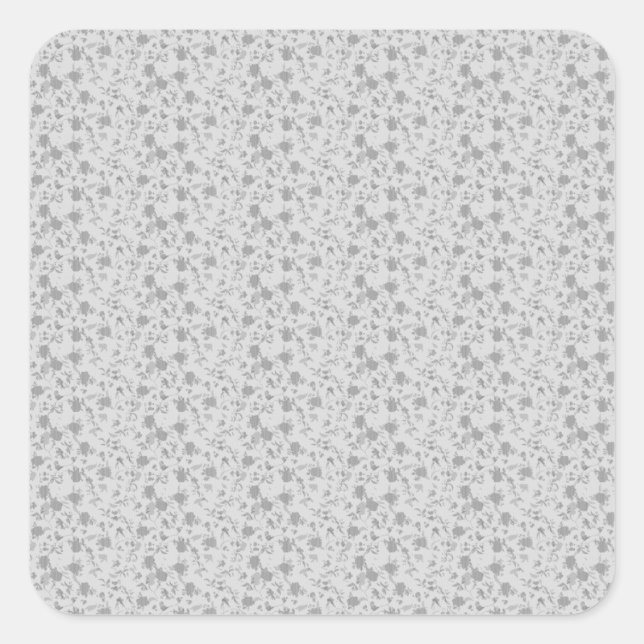 Pegatina Cuadrada mesh Design Fifty (Anverso)