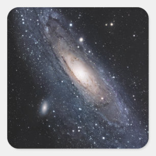 Pegatina Cuadrada Messier 31, La Gran Galaxia en Andrómeda