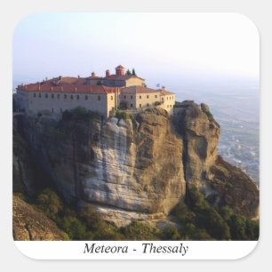 Pegatina Cuadrada Meteora - Thessaly