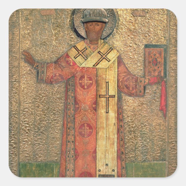 Pegatina Cuadrada Metropolitan Philipp, 1653 (Anverso)