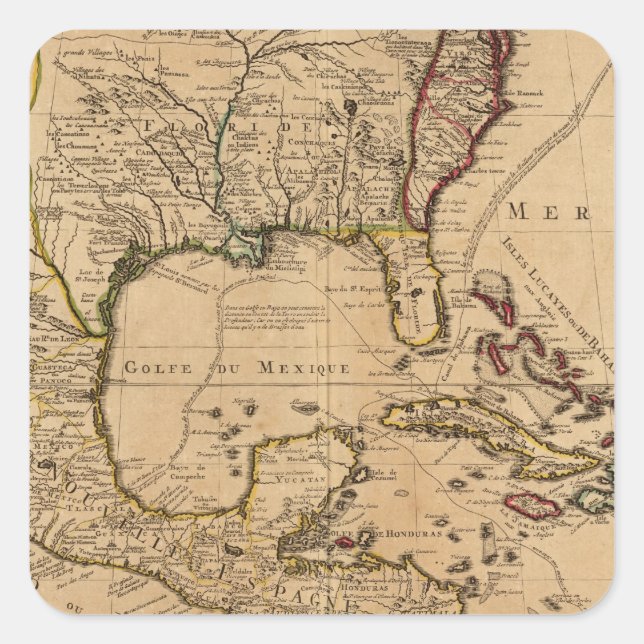 Pegatina Cuadrada México 10 (Anverso)