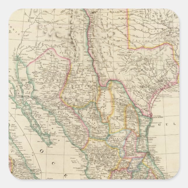 Pegatina Cuadrada México 5 (Anverso)