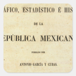 Pegatina Cuadrada México 7