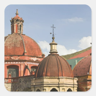Pegatina Cuadrada México, Estado de Guanajuato, Guanajuato. Templo