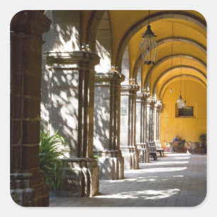 Pegatina Cuadrada México, estado de Guanajuato, San Miguel de Allend