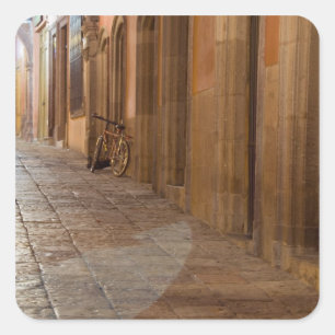 Pegatina Cuadrada México, San Miguel de Allende, Acera con