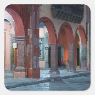 Pegatina Cuadrada México, San Miguel de Allende, El Jardin,