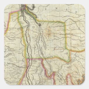 Pegatina Cuadrada México y Estados Unidos 2