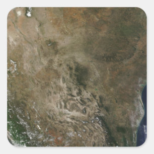 Pegatina Cuadrada México y los Estados Unidos al sudoeste