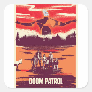 Pegatina Cuadrada mf doom