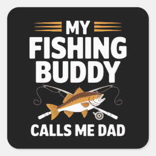 PEGATINA CUADRADA MI ABOGADO PESQUERO ME LLAMA PAPÁ