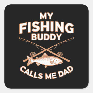 PEGATINA CUADRADA MI ABOGADO PESQUERO ME LLAMA PAPÁ