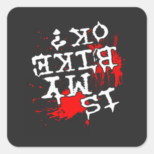 Pegatina Cuadrada ¿Mi Bicicleta Está Bien?