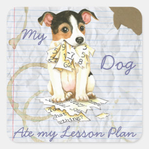 Pegatina Cuadrada Mi plan de clases de JRT Ate My Lesage