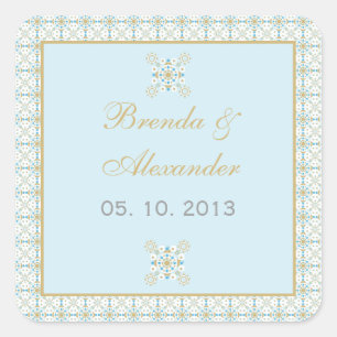 Pegatina Cuadrada Miami-Sello para sobres