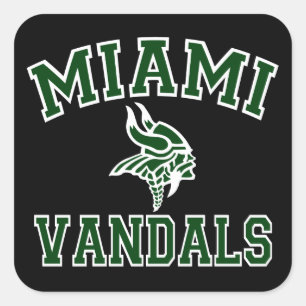 Pegatina Cuadrada Miami Vandals