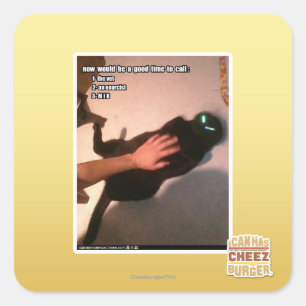 Pegatina Cuadrada MIB de llamadas