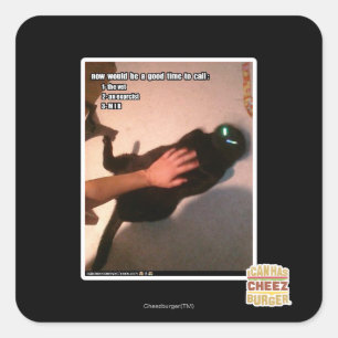 Pegatina Cuadrada MIB de llamadas