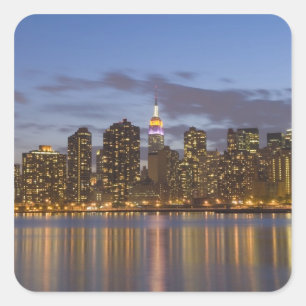 Pegatina Cuadrada Midtown Manhattan
