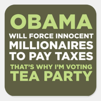 Pegatina Cuadrada Millionaires