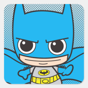 Pegatina Cuadrada Mini Batman Running